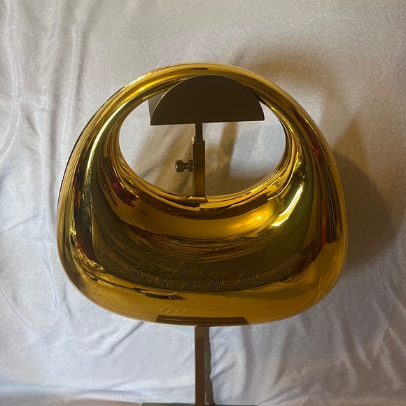 Gold Metallic Sculptural Handbag - Picture 2 of 8